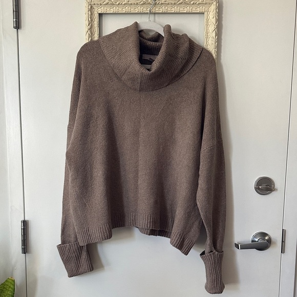 CHELSEA 28 | Nordstorm’s Taupe Cowl Neck Sweater - Picture 2 of 13